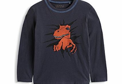 Esprit Boys 094EE8K009 T-Shirt, Blue Sound, 8 Years (Manufacturer Size:128 )