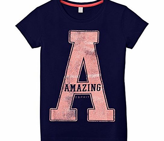 Esprit  Girls Amazing T-Shirt, Eclipse Blue, 10 Years (Manufacturer Size:Small)