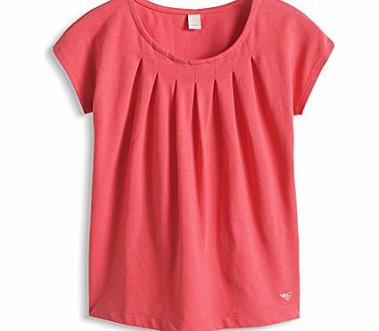 Esprit  Girls Crew Neck Short Sleeve T-Shirt - Red - 8 years