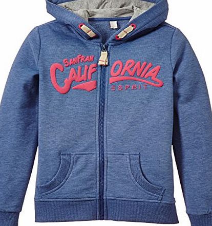 Esprit  Girls ESS Cardigan Hoodie, Dolphin Blue, 14 Years (Manufacturer Size:Large)