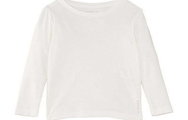 Esprit Girls 084EE7K001 T-Shirt, Off-White, 8 Years (Manufacturer Size:128 )