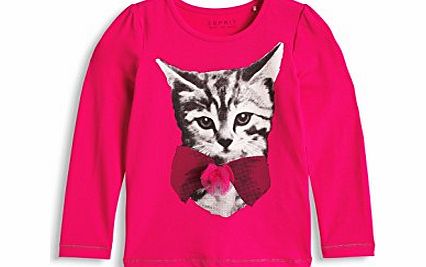 Esprit Girls 094EE7K008 T-Shirt, Magic Pink, 8 Years (Manufacturer Size:128 )