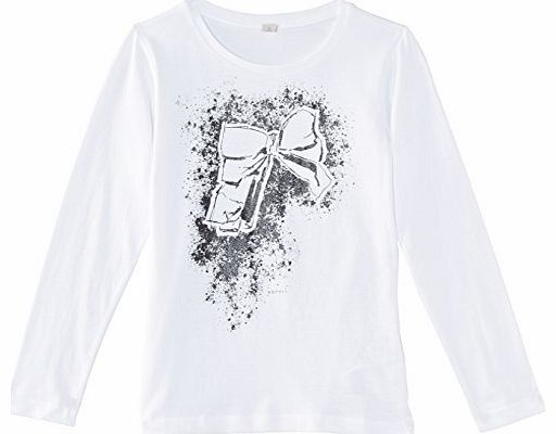 Esprit Girls 114EE5K004 T-Shirt, White, 12 Years (Manufacturer Size:Medium)