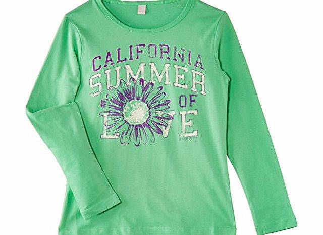 Esprit Girls Summer Love TS T-Shirt, Wonderland Green, 12 Years (Manufacturer Size:Medium)