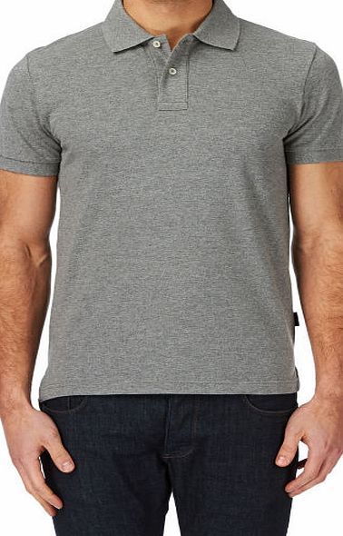 Esprit Mens Esprit Pique Polo Shirt - Medium Grey
