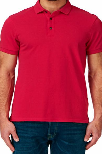 Esprit Mens Esprit Wash Polo Shirt - Cherry Blush