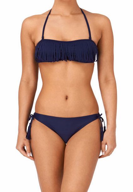 Esprit Womens Esprit East Beach Padded Fringe Bandeau