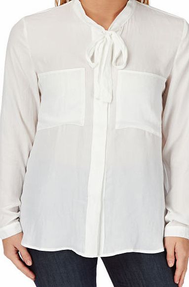 Esprit Womens Esprit Slouchy Long Sleeve Shirt - Off