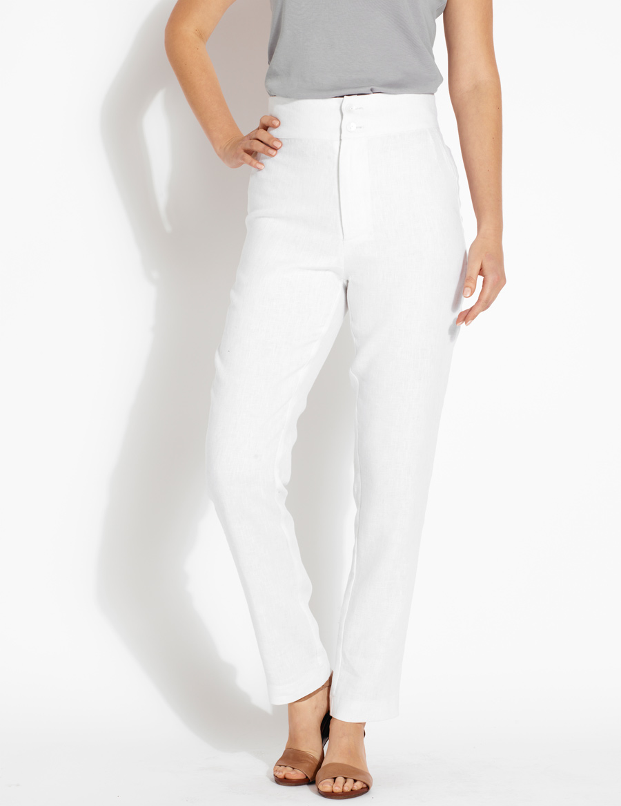 ESSENTIAL Linen Cigarette Trousers