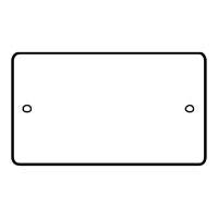 Essential Metals Stainless Steel Double Blanking Plate 149x89mm