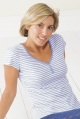 pack of three semi-fitted cap-sleeve v-neck tops