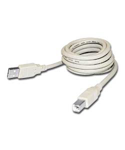 Essentials USB A to B Device 3m Cable
