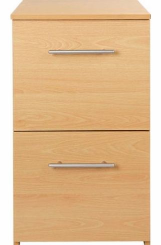 HSB Value Range 2 Drawer Filing Cabinet - Beech Effect with Microfibre HSB Cleaning Glove