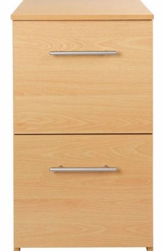 Essentialz HSB Value Range 2 Drawer Filing Cabinet - Beech Effect with Microfibre HSB Cleaning Glove