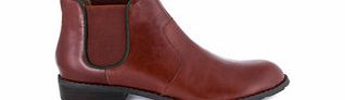Esska Amy chestnut leather Chelsea boots