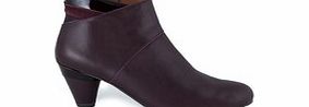 Esska Lola aubergine leather and suede boots