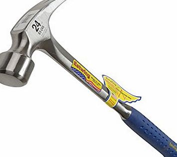 Estwing E3/24s Straight Claw Framing Hammer - Vinyl Grip 24oz