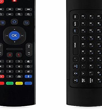 eSynic 2.4Ghz Wireless Fly Mouse Mini Keyboard Qwerty Combo Remote Control with USB Receiver for Android Box HTPC Smart TV PC
