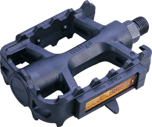 ETC Mountain Bike Resin Pedals - Black, 9/16 inch