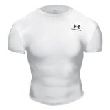 ETC Under Armour HeatGear Short Sleeved T-Shirt (White Small)