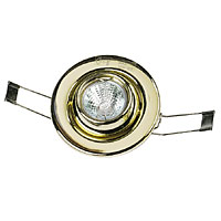 ETERNA Halogen LV Eyeball Downlight Kit Brass 85mm
