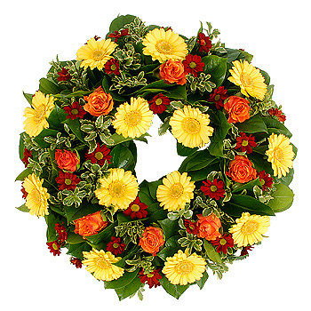 Eternal Flame Funeral Wreath - flowers