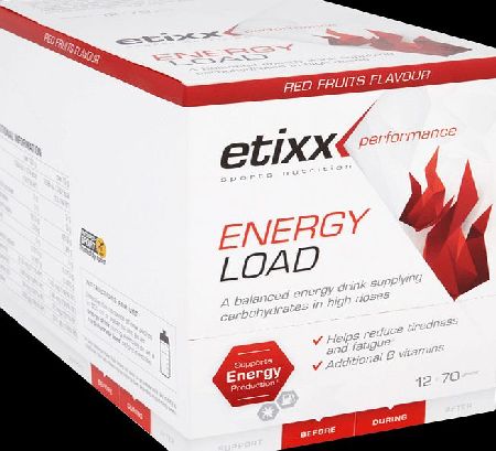 Etixx Energy Load Powder Red Fruits 12 x 70g -