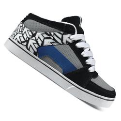 Boys Kids RVM Skate Shoes - Black/Grey/Blue