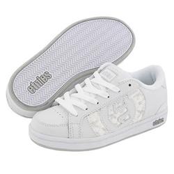 etnies Girls Capital Skate Shoes - White/Grey/Silv
