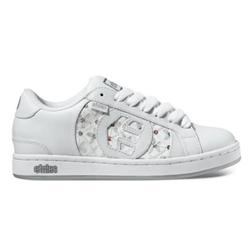 Girls Kids Capital Shoes -White/Grey/Silver