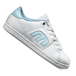 etnies Ladies Santiago Skate Shoes - White/Blue