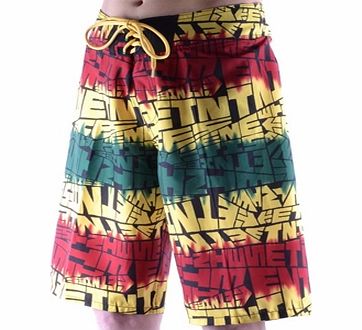 Etnies Looser Mens Board Shorts - Black/Green/Gold