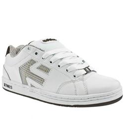 Etnies Male Cinch Too Leather Upper in White and Brown
