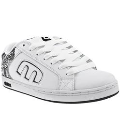 Male Etnies Digit Leather Upper in White and Black