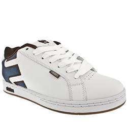 Male Etnies Fader Ii Leather Upper in White and Brown