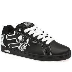 Etnies Male Etnies Fader Leather Upper in Black and White, White and Black