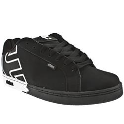 Male Etnies Fader Nubuck Upper in Black and White