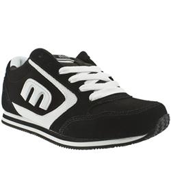 Male Etnies Lo Cut 2.5 Suede Upper in Black and White