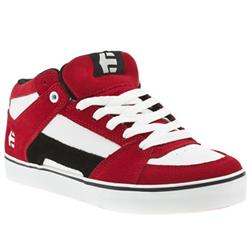 Male Etnies Rvm Suede Upper in White and Red