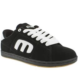 Male Etnies Santiago Suede Upper in Black and White