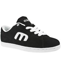 Male Santiago Suede Upper in Black and White