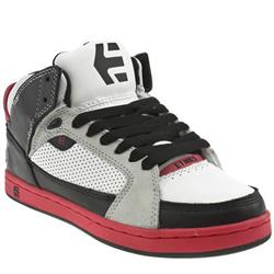 Male Uptown Leather Upper in Black and White