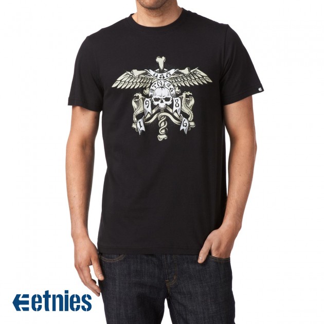Etnies Mens Etnies Burial T-Shirt - Black