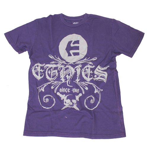 Etnies Mens Etnies Malice Ringspum Tee 516 Eggplant