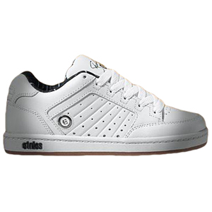 Mens Etnies Sheckler Shoe. White Black