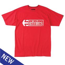 Etnies Stencil Box T-Shirt - Red