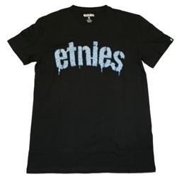 Stencil Laced T-Shirt - Black