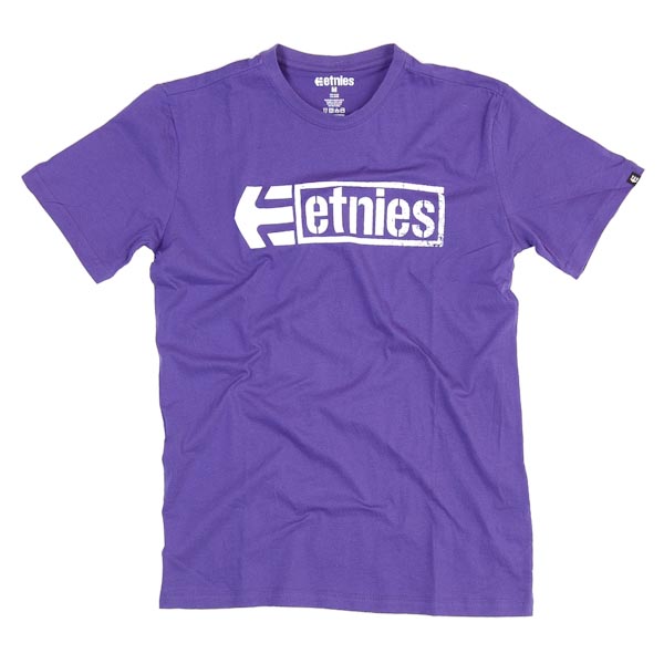 Etnies T-Shirt - Stencil Box - Purple