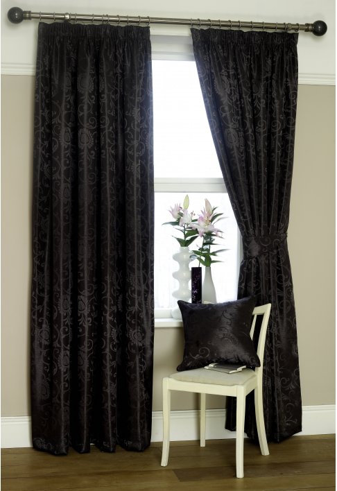 ETON Charcoal Lined Curtains