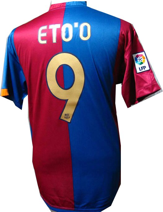 Etoo Nike 06-07 Barcelona home (Etoo 9)